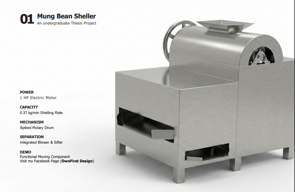 Mung Bean Sheller stainless render