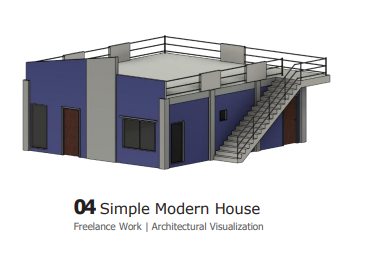 04 Simple Modern House summary render
